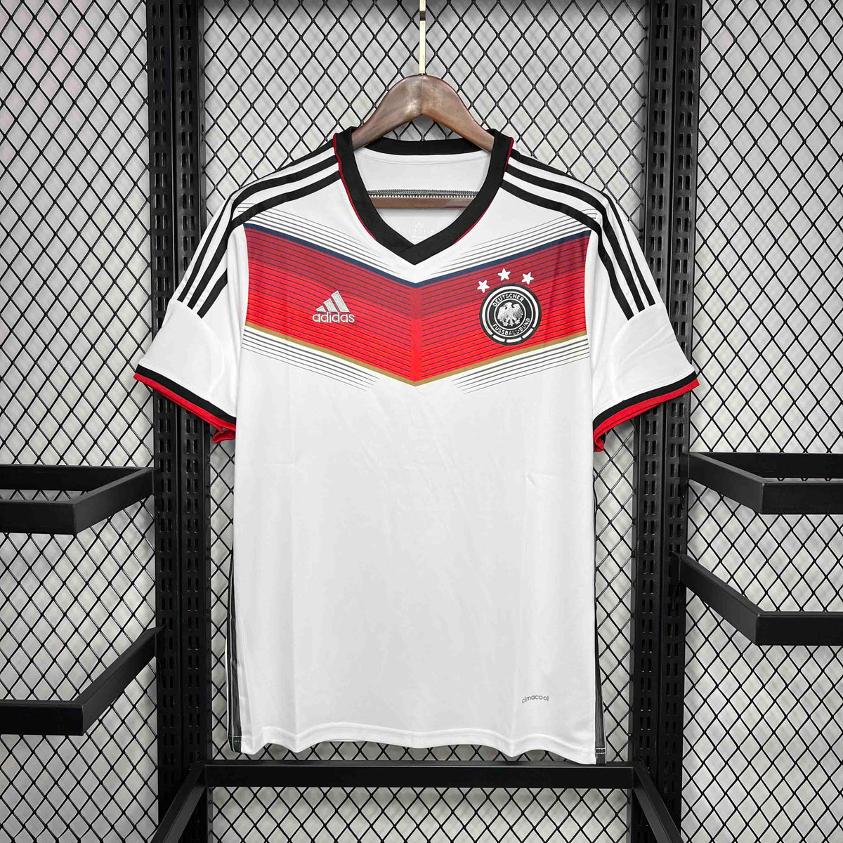 Camisa Seleção Alemanha Home 2014/15 - Adidas Retrô Masculina - Branca/Vermelha