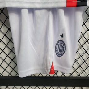 Kit Infantil AC Milan Away 2023/24 - Puma Torcedor - Branca/Vermelha