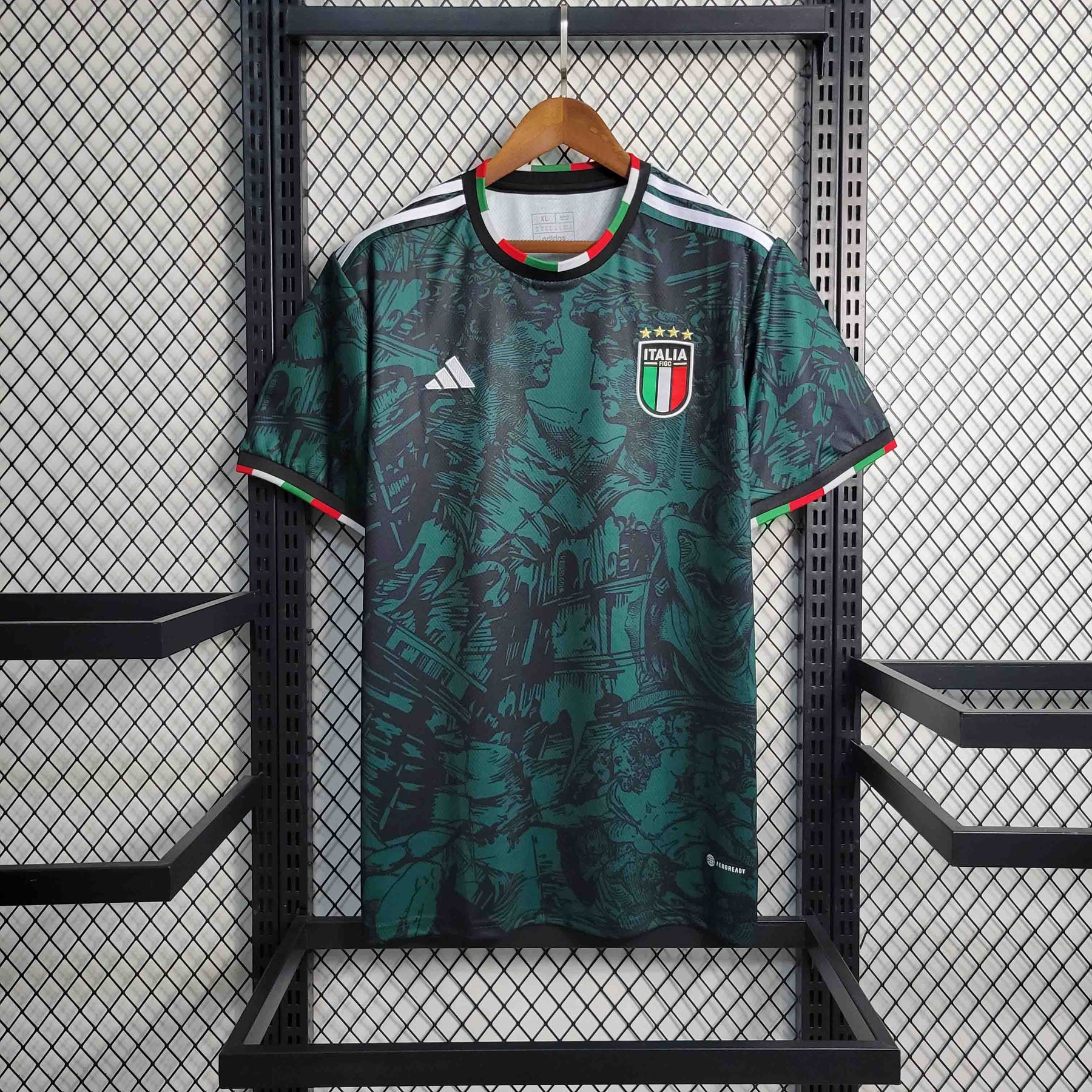 Camisa Itália Edição Especial 2023/24 - Adidas Torcedor Masculina - Verde/Preta