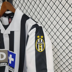 Camisa Juventus Home 1998/99 - Kappa Retrô Masculina - Branca/Preta