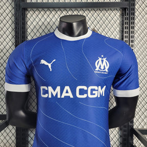 Camisa Olympique Marseille Away 2023/24 - Puma Jogador Masculina - Azul/Branca