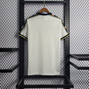 Camisa Parma Away 2002/03 - Champion Retrô Masculina - Branca/Azul