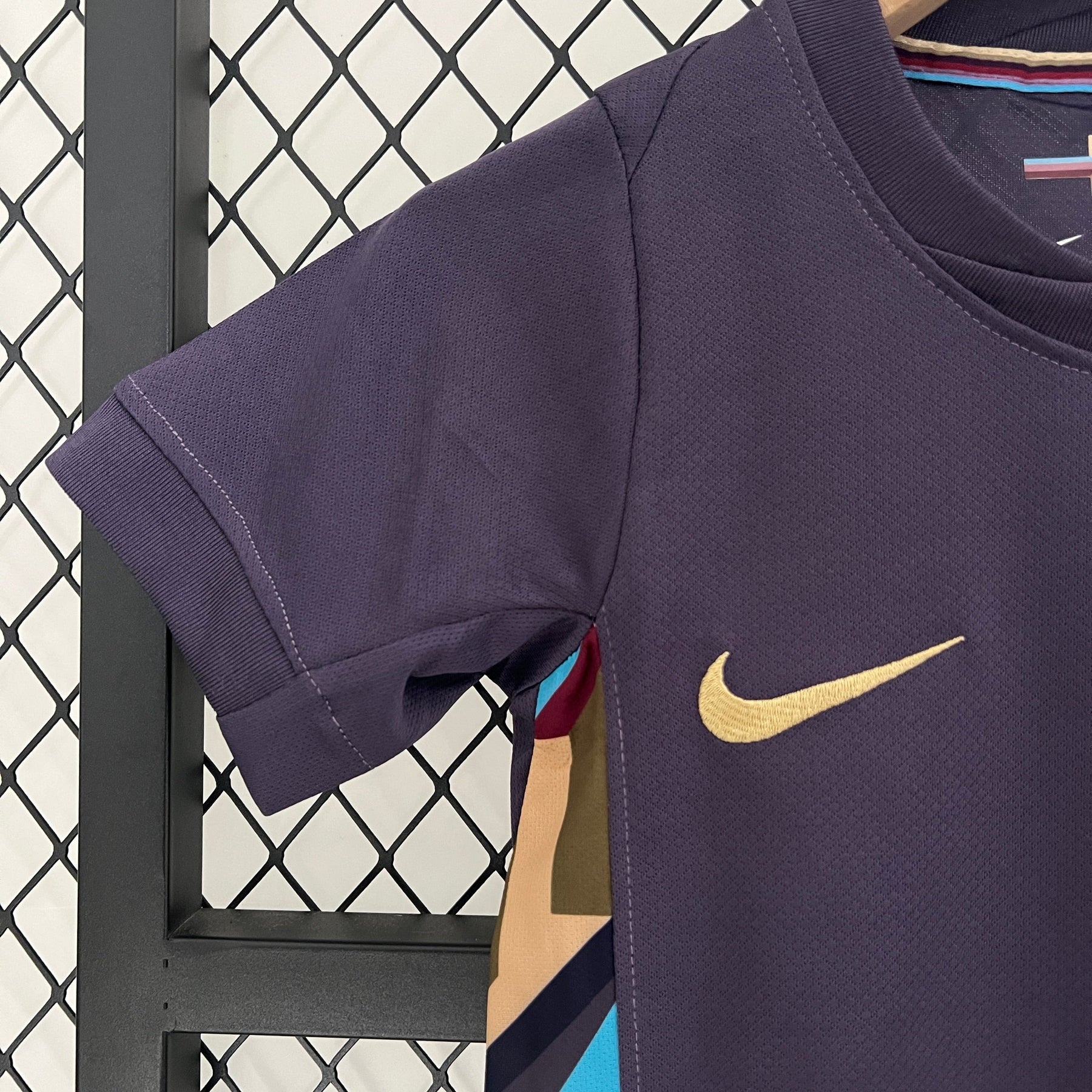 Kit Infantil Seleção Inglaterra Away 2024/25 - Nike Torcedor - Roxa