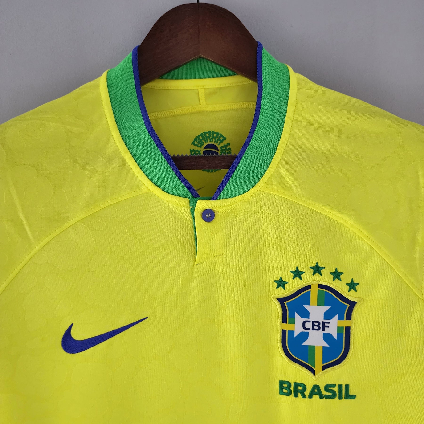 Camisa Seleção Brasil Home 2022 - Nike Torcedor Masculina - Amarela/Verde