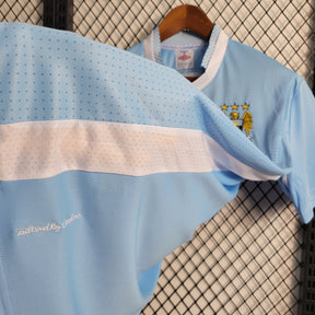 Camisa Manchester City Home 2011/12 - Umbro Retrô Masculina - Azul