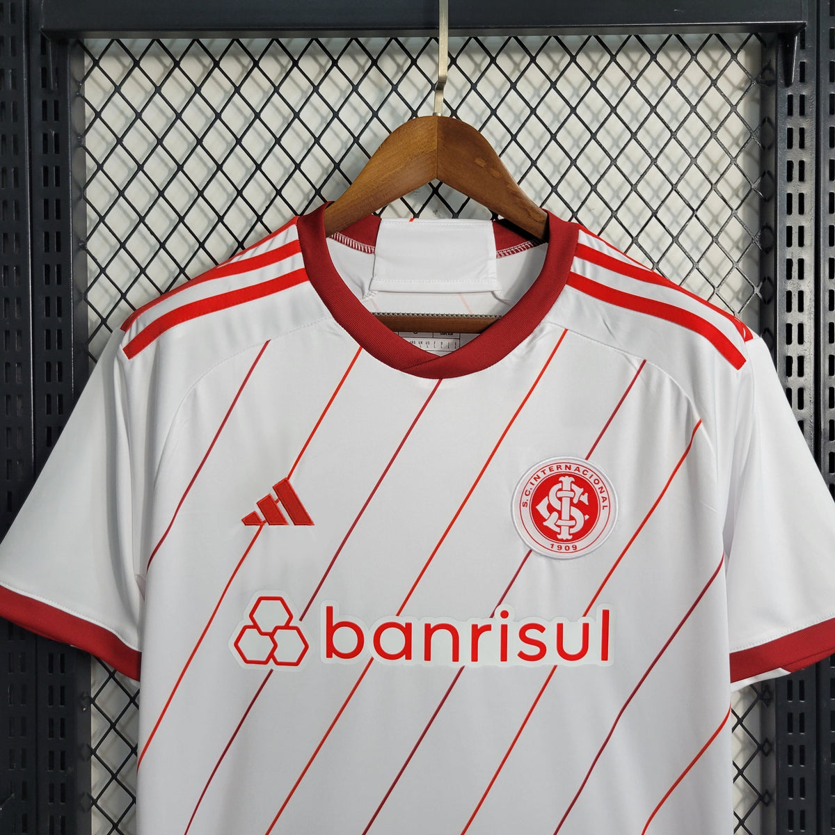 Camisa Internacional Away 2023/24 - Adidas Torcedor Masculina - Branca/Vermelha