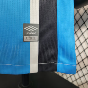 Camisa Grémio Home 2023/24 - Umbro Jogador Masculina - Azul/Preta