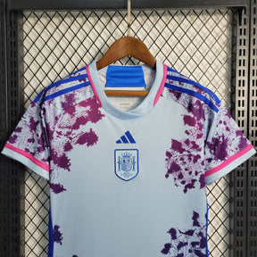 Camisa Seleção Espanha Home 2023/24 - Adidas Torcedor Feminina - Azul/Rosa