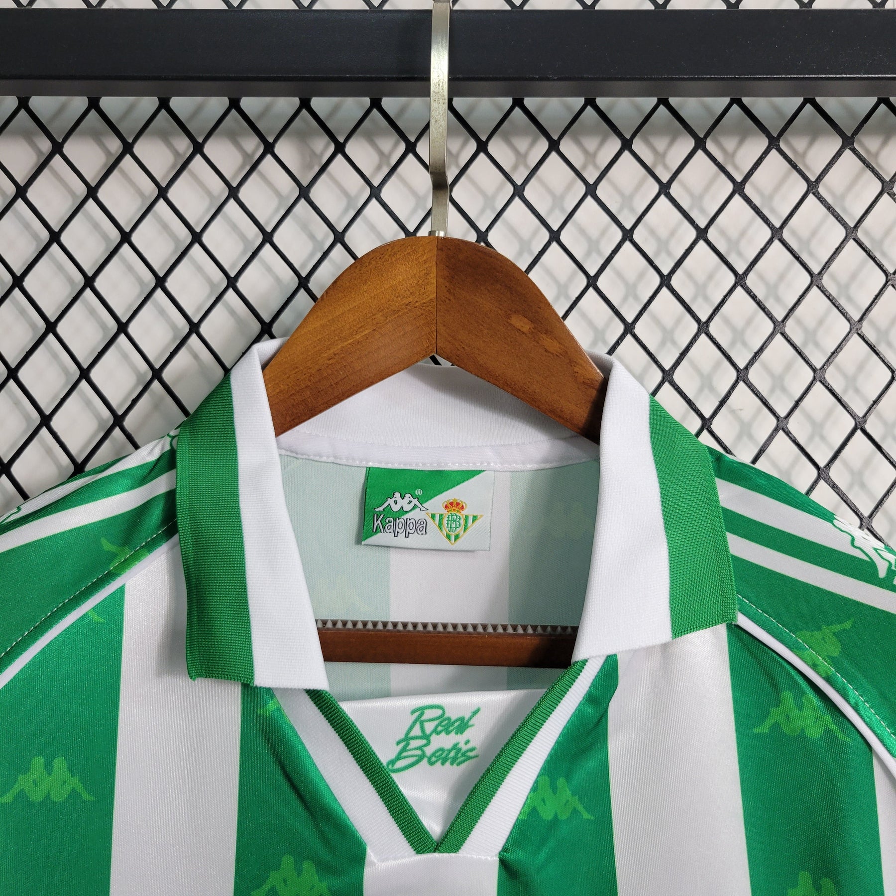 Camisa Real Betis Home 1995/97 - Kappa Retrô Masculina - Branca/Verde