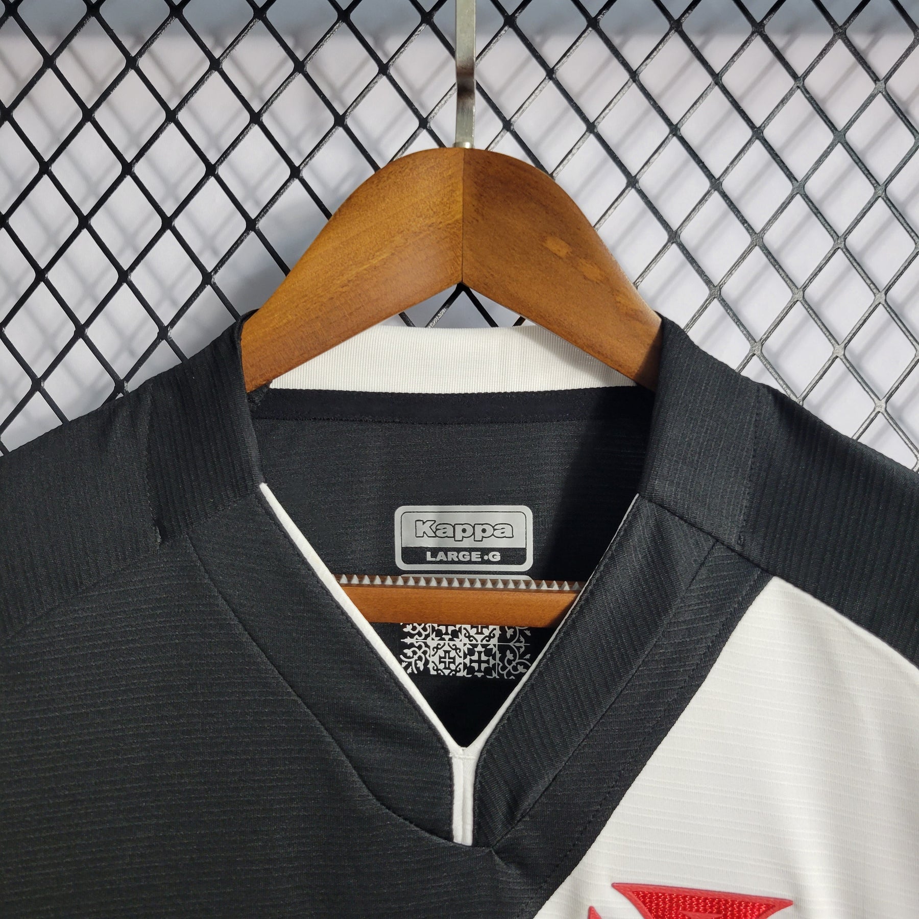 Camisa Vasco Home 2022/23 - Kappa Torcedor Masculina - Preta/Branca