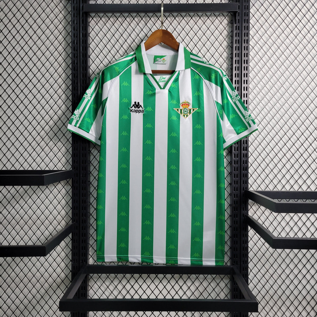 Camisa Real Betis Home 1995/97 - Kappa Retrô Masculina - Branca/Verde