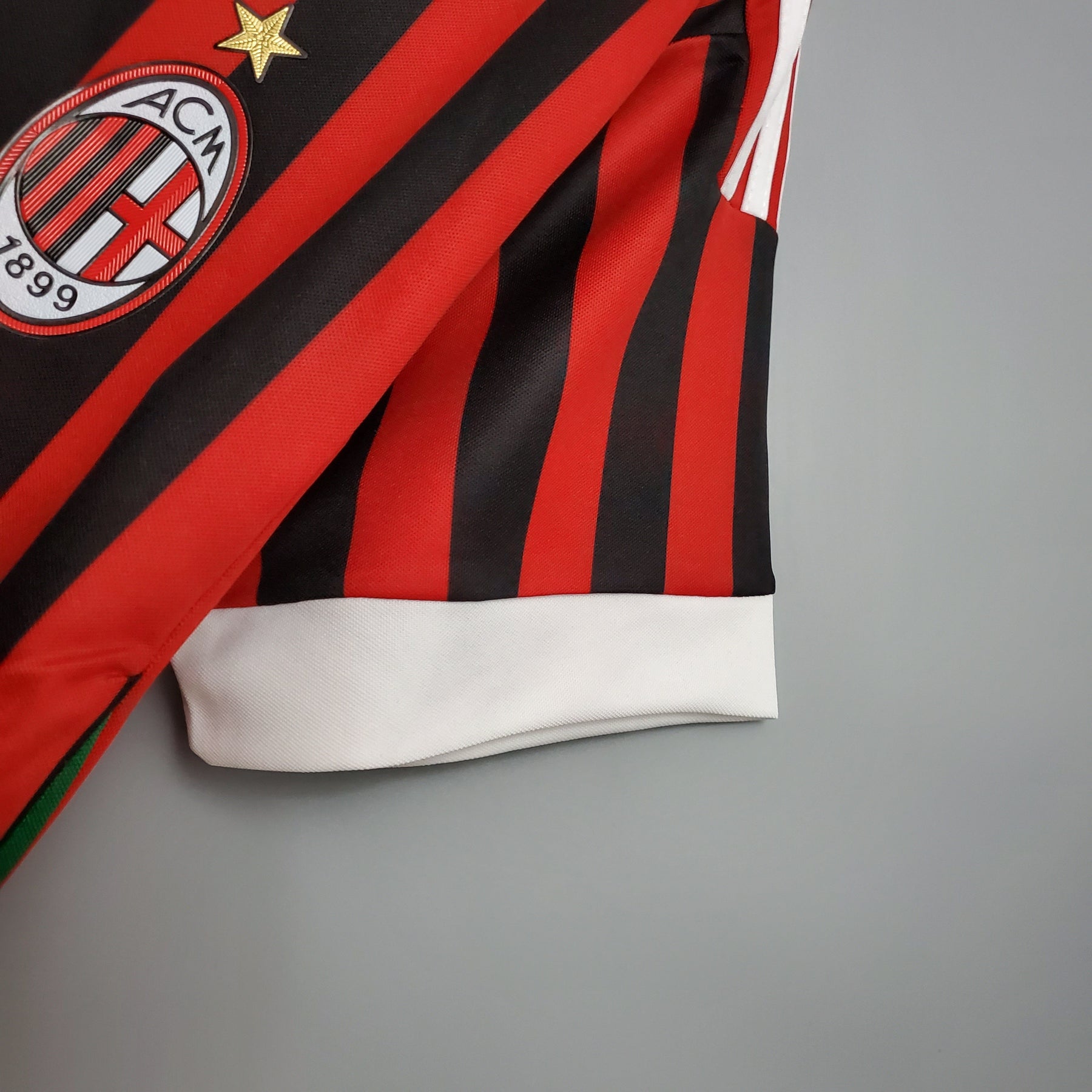 Camisa Milan Home 2011/12 - Adidas Retrô Masculina - Vermelha/Preta