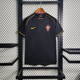 Camisa Portugal Away 2006 - Nike Retrô Masculina - Preta/Amarela