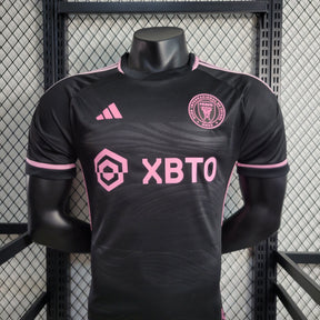 Camisa Inter Miami Away 2023/24 - Adidas Jogador Masculina - Preta/Rosa