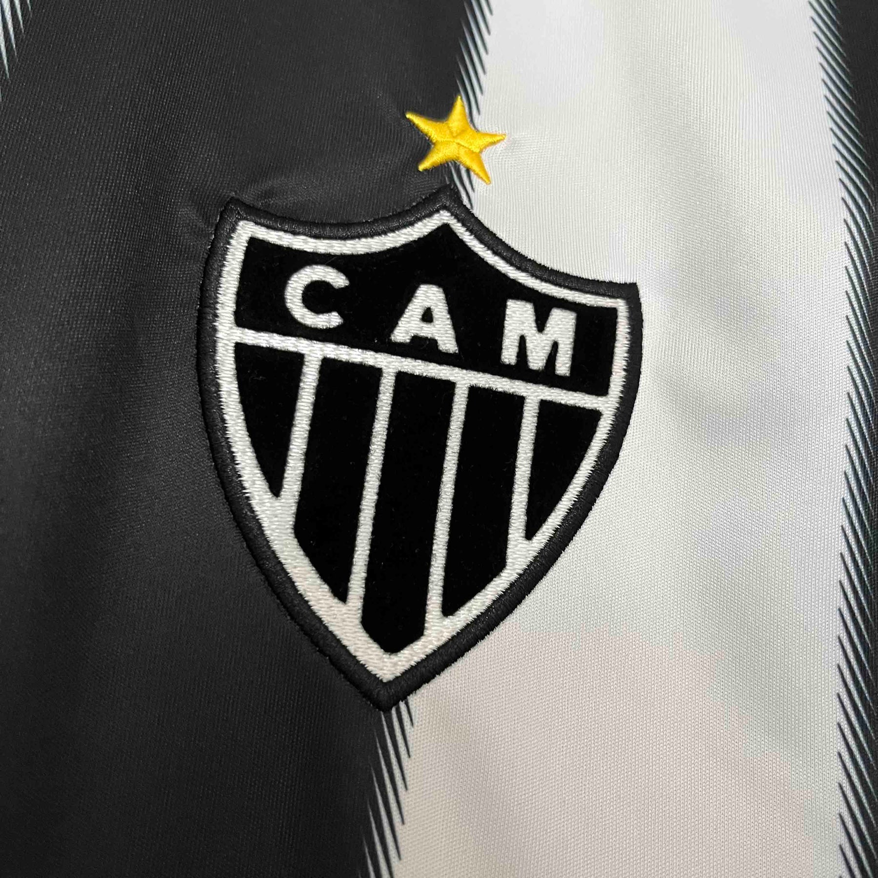 Camisa Atlético Mineiro Home 2013/14 - Lupo Retrô Masculina - Preta/Branca