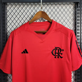 Camisa Flamengo Treino 2023/24 - Adidas Torcedor Masculina - Vermelha/Preta