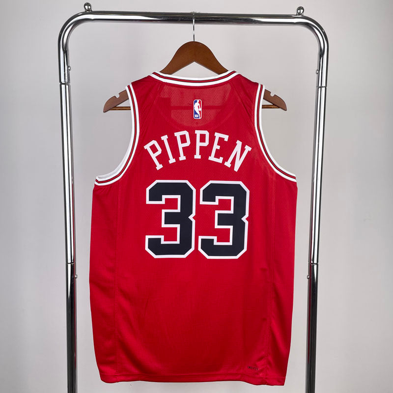 Regata NBA Chicago Bulls Icon Edition Scottie Pippen Vermelha