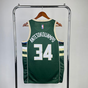 Regata NBA Milwaukee Bucks Icon Edition 23/24 Giannis Antetokounmpo Verde