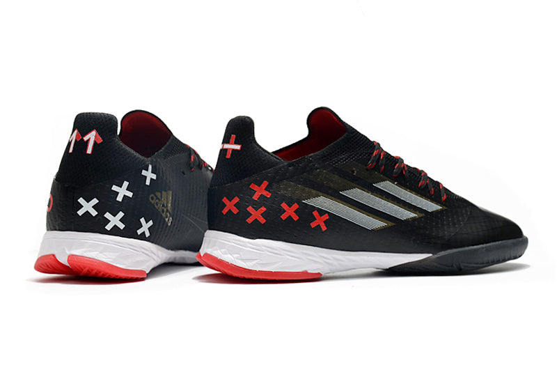 Chuteira Adidas X Speedflow. 1 Futsal Preto/Vermelho