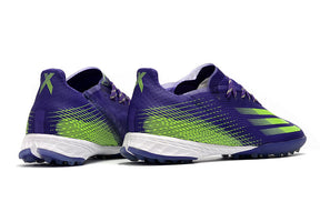 Chuteira Adidas X Ghosted .1 Society Roxo/Verde