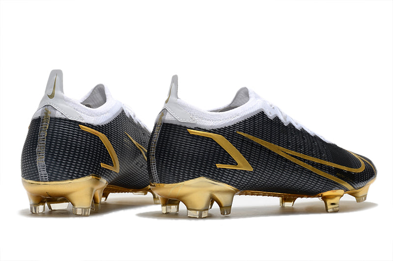 Chuteira Nike Mercurial Vapor 14 Elite Preto/Branco/Dourado