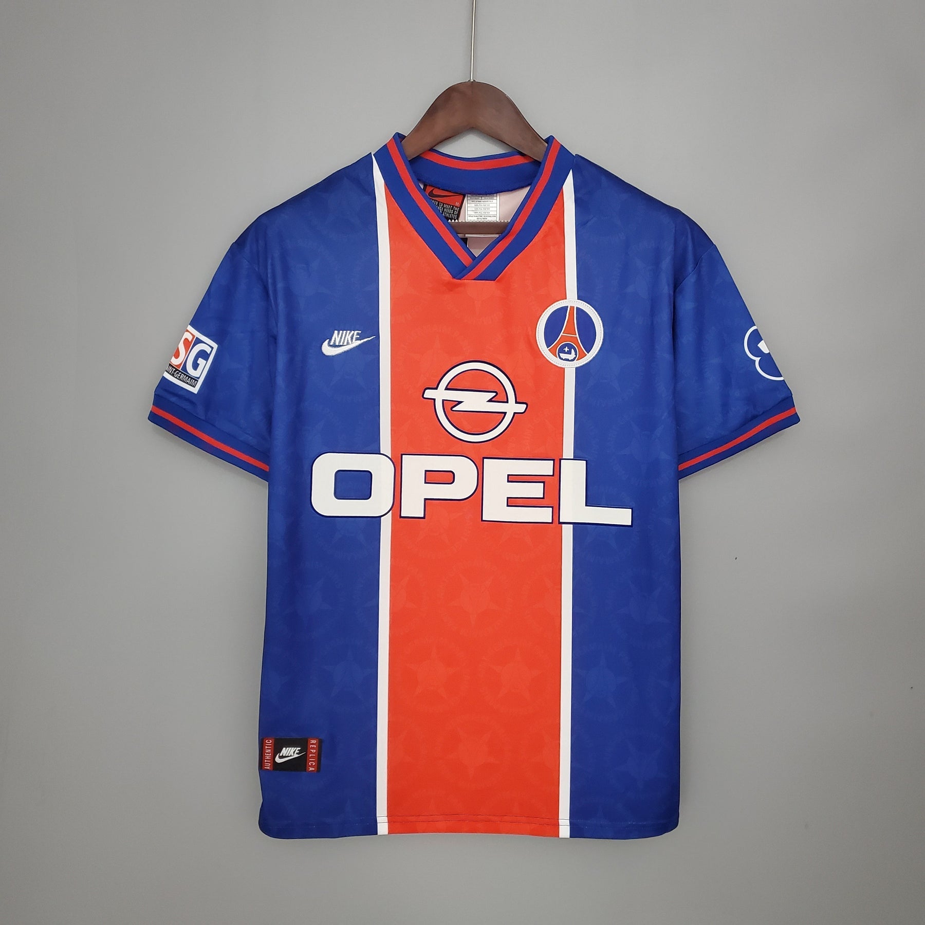 Camisa PSG Home 1995/96 - Nike Retrô Masculina - Azul/Vermelha