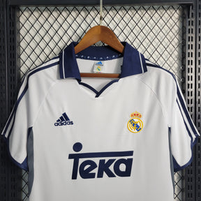 Camisa Real Madrid Home 2000/01 - Adidas Retrô Masculina - Branca/Azul