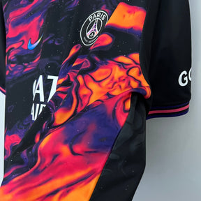 Camisa PSG Edição Especial 2023/24 - Nike Torcedor Masculina - Preta/Laranja