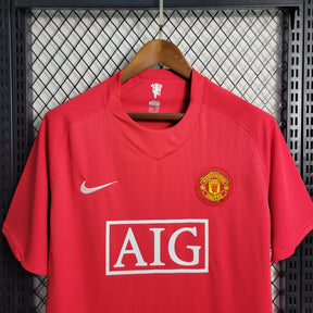 Camisa Manchester United 2007/08 - Nike Retrô Masculina - Vermelha