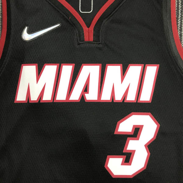 Regata NBA Miami Heat Icon Edição 75 anos Dwayne Wade Preta