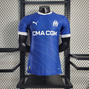 Camisa Olympique Marseille Away 2023/24 - Puma Jogador Masculina - Azul/Branca