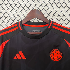 Camisa Seleção Colômbia Away 2024/25 - Adidas Torcedor Masculina - Preta/Laranja