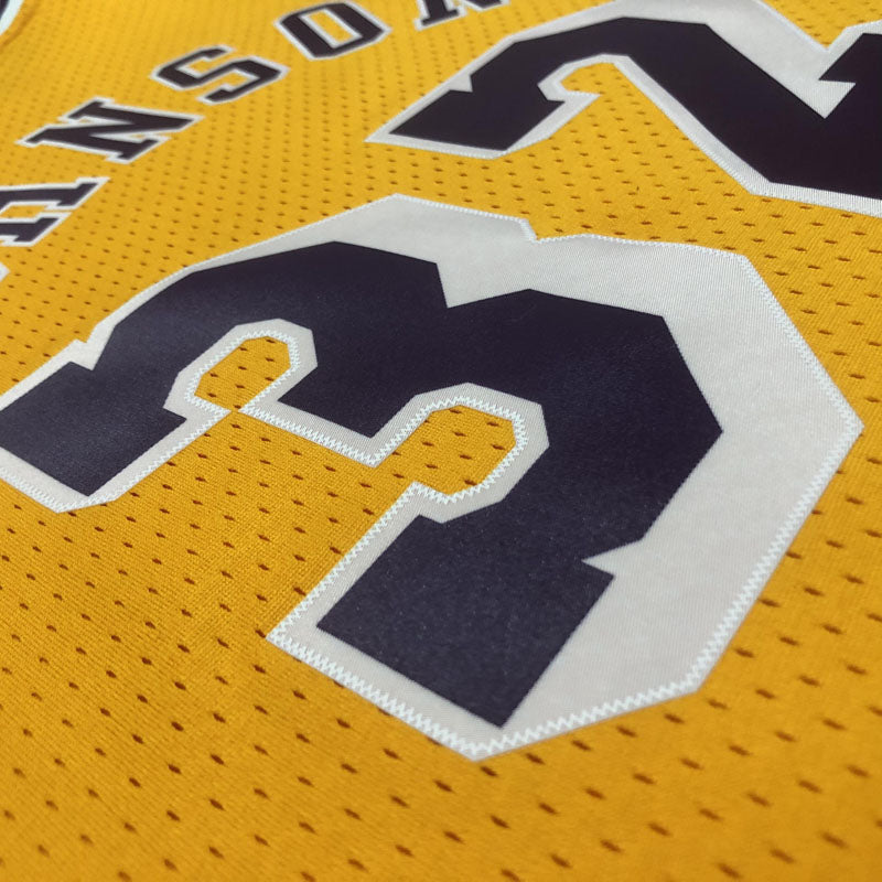 Regata Lakers Retrô Mitchell & Ness 1984/1985 Magic Johnson Amarela