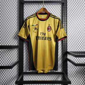 Camisa Milan Away 2013/14 - Adidas Retrô Masculina - Dourada/Preta