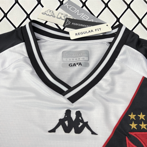 Camisa Vasco Away 2024/25 - Kappa Torcedor Masculina - Preta/Branca