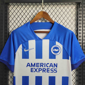 Camisa Brighton Home 2023/24 - Nike Torcedor Masculina - Azul/Branca