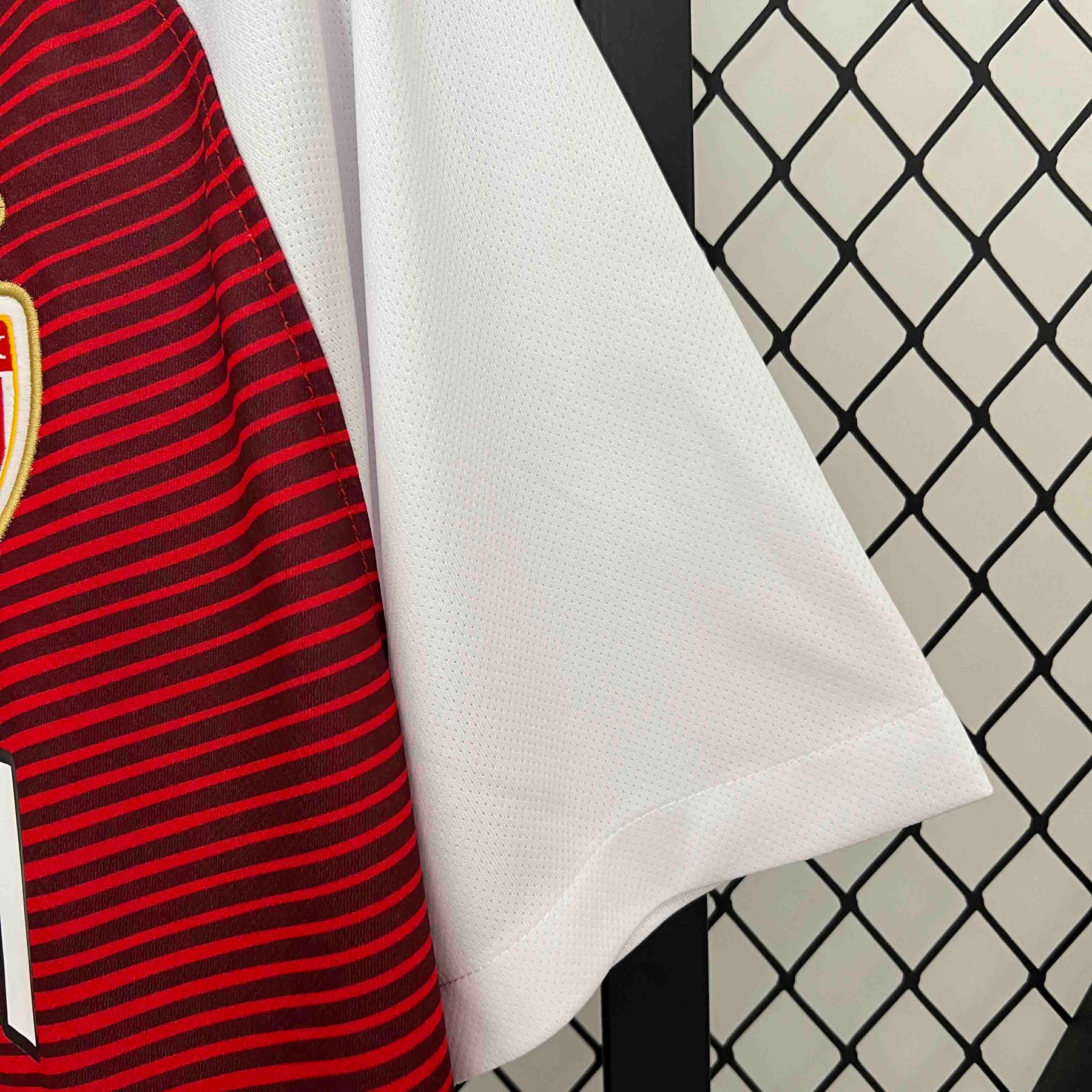 Camisa Mônaco Home 2016/17 - Nike Retrô Masculina - Branca/Vermelha