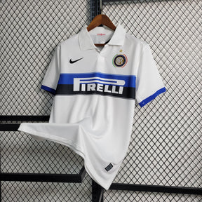 Camisa Inter de Milão Away 2009/10 - Nike Retrô Masculina - Branca/Preta