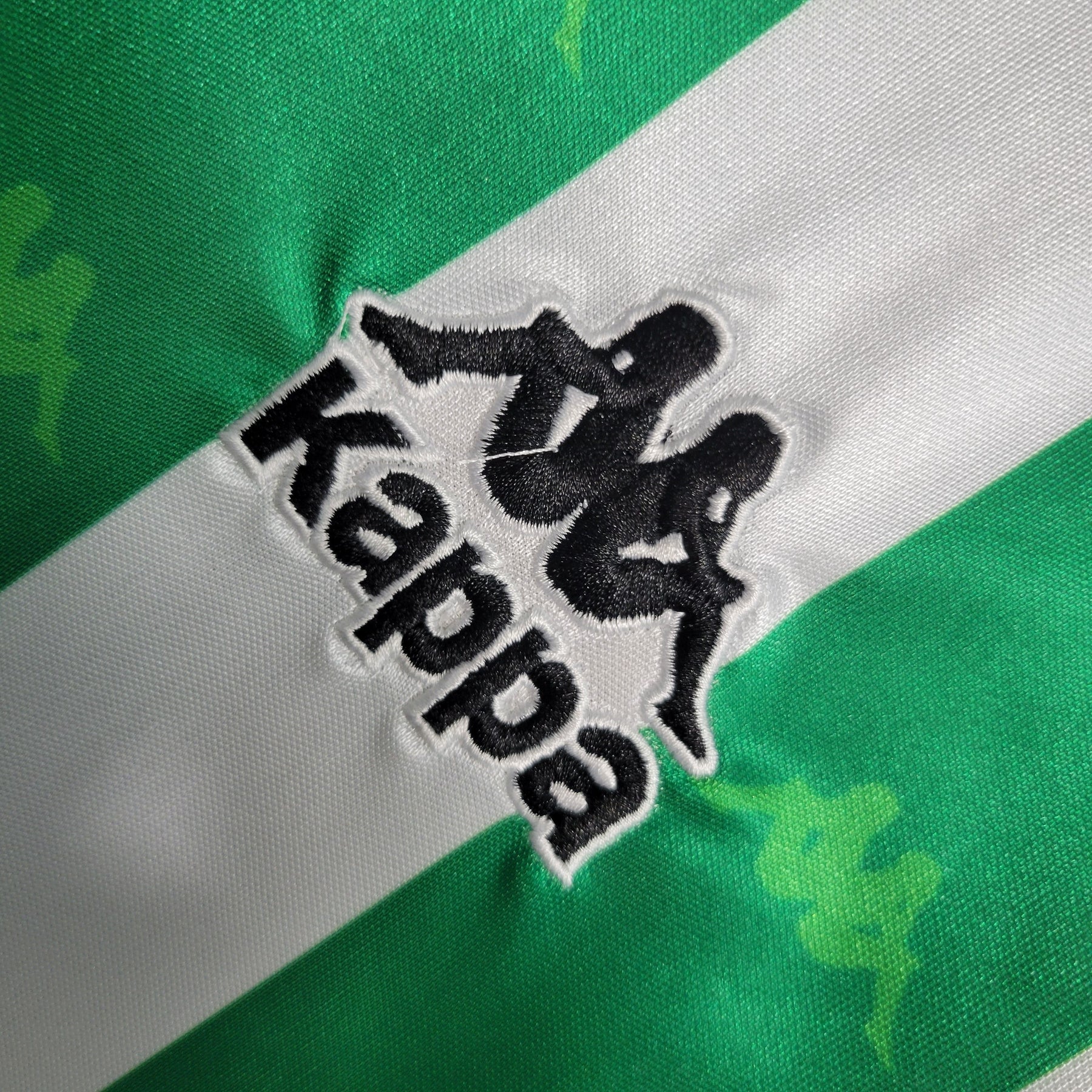 Camisa Real Betis Manga Longa 1995/97 - Kappa Retrô Masculina - Verde/Branca