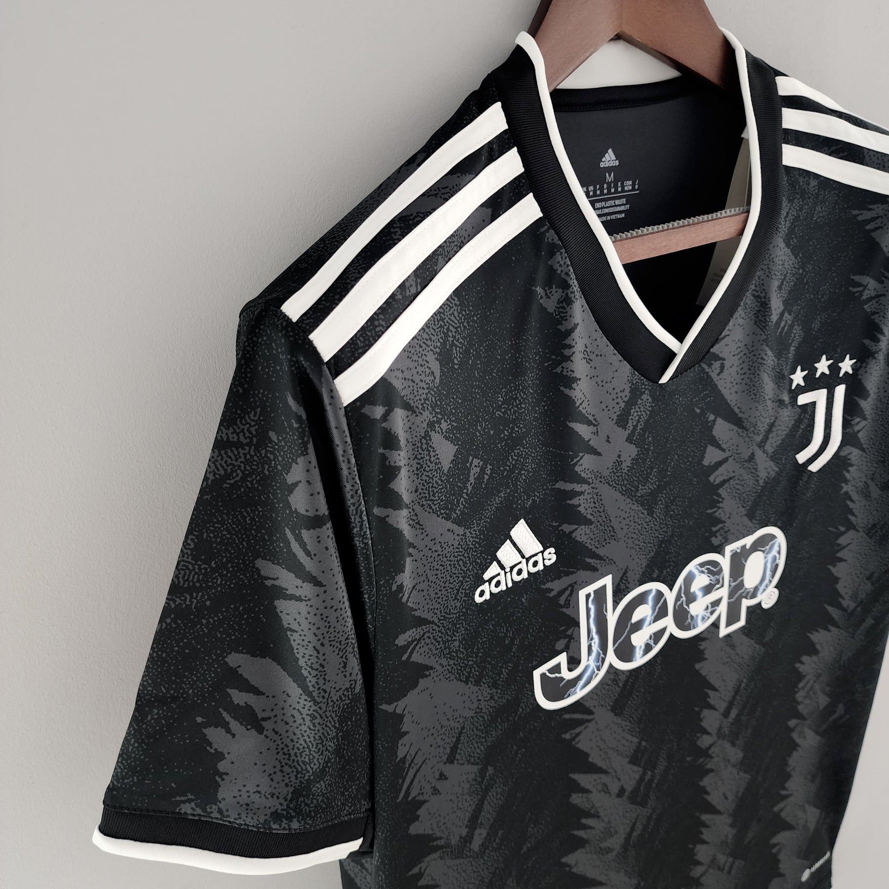 Camisa Juventus Away 2022/23 - Adidas Torcedor Masculina - Preta/Branca