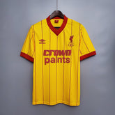 Camisa Liverpool Away 1984 - Umbro Retrô Masculina - Amarela/Vermelha