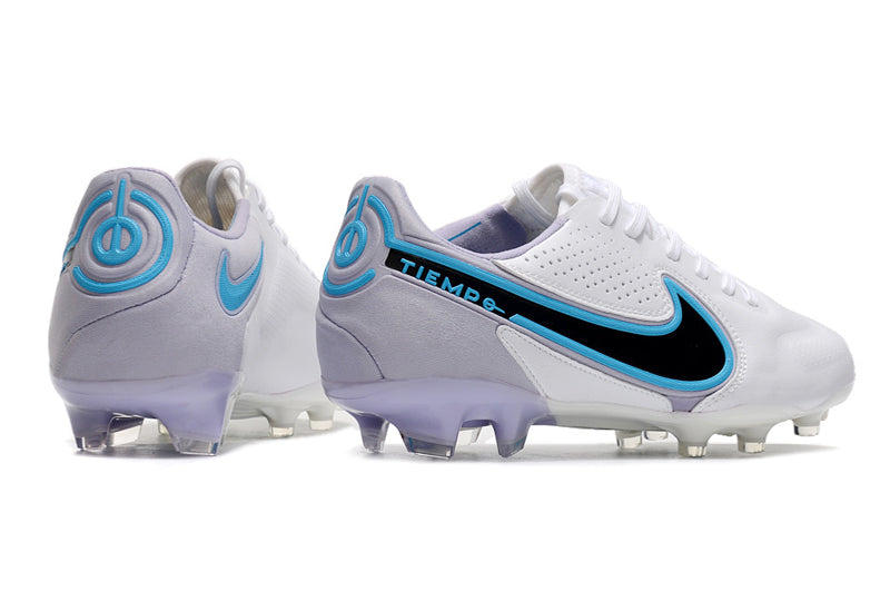 Chuteira Nike Tiempo Legend 9 Elite Branco/Azul