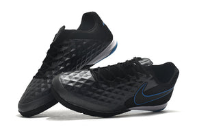 Chuteira Nike Tiempo Legend 8 Futsal Pro Preto/Azul