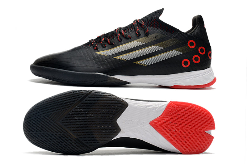 Chuteira Adidas X Speedflow. 1 Futsal Preto/Vermelho