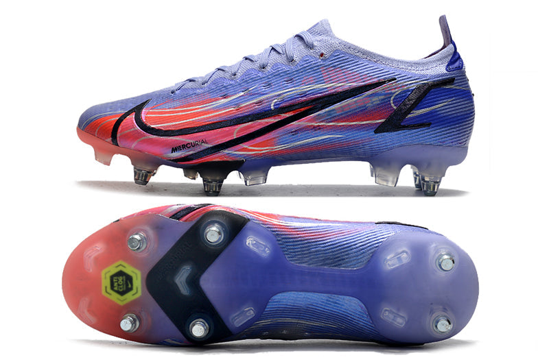 Chuteira Nike Mercurial Vapor 14 Elite KM Flames SG-Pro Trava-mista