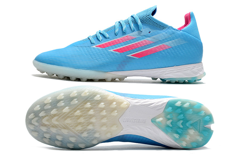 Chuteira Adidas X Speedflow .1 Society Sapphire Edge