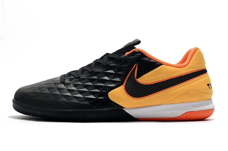 Chuteira Nike Tiempo Legend 8 Futsal Pro Preto/Laranja