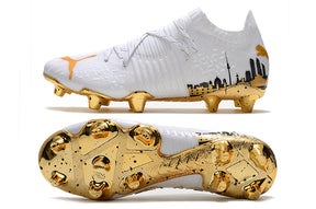 Chuteira Puma Future Z 1.2 Branco/Dourado