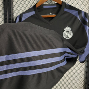 Camisa Real Madrid Third 2016/17 - Adidas Retrô Masculina - Preta/Lilás