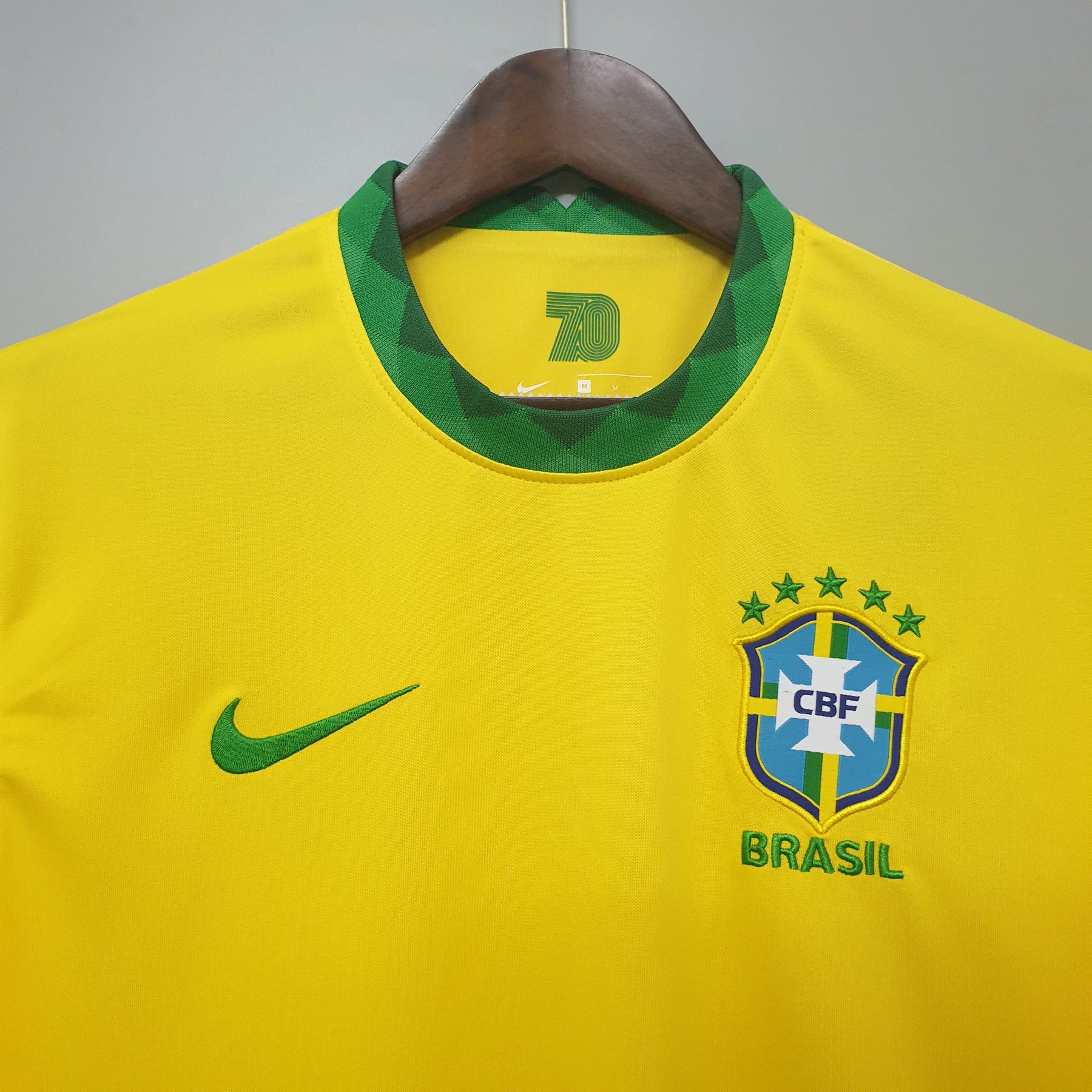 Camisa Seleção Brasil Home 2020 - Nike Torcedor Masculina - Amarela/Verde